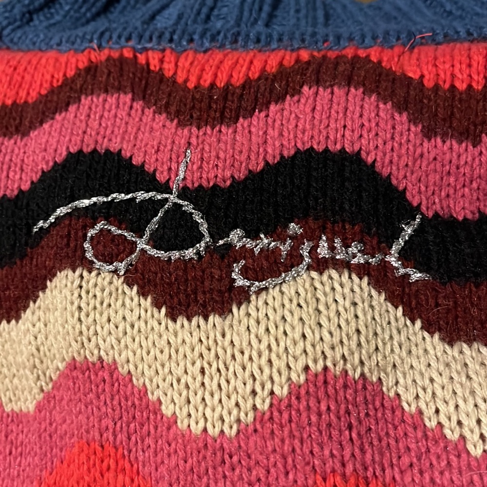 Desigual Multicolor Patchwork Sweater, Size S. - image 4
